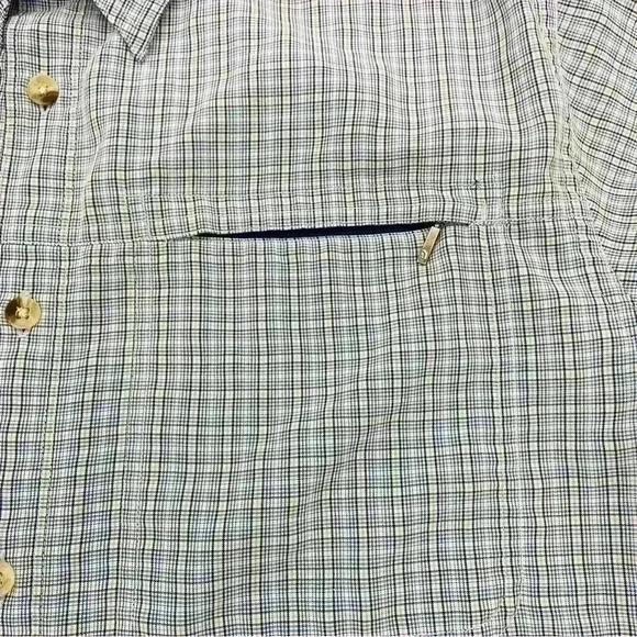 The North Face Men’s Short Sleeve Button Down Plaid Size Large - Picture 6 of 8